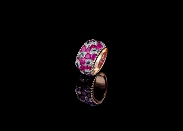 Ruby & sapphire ring